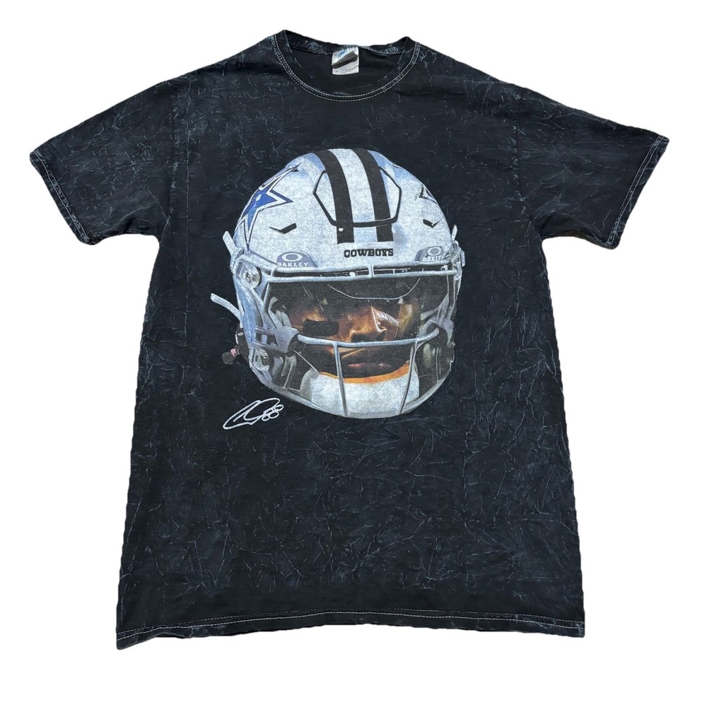 CeeDee Lamb Dallas Cowboys Double Sided Graphic T Shirt Size Medium 18 x 28